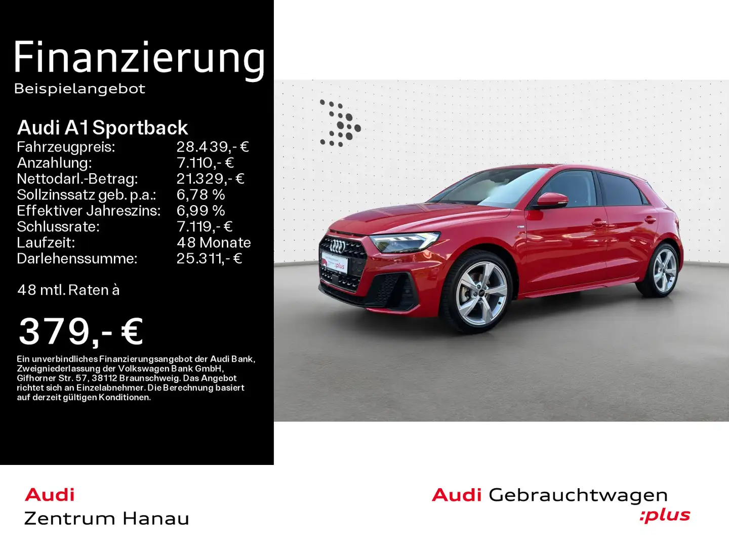 Audi A1 35 TFSI S-LINE*NAVI-PLUS*LED*KAMERA Rot - 1