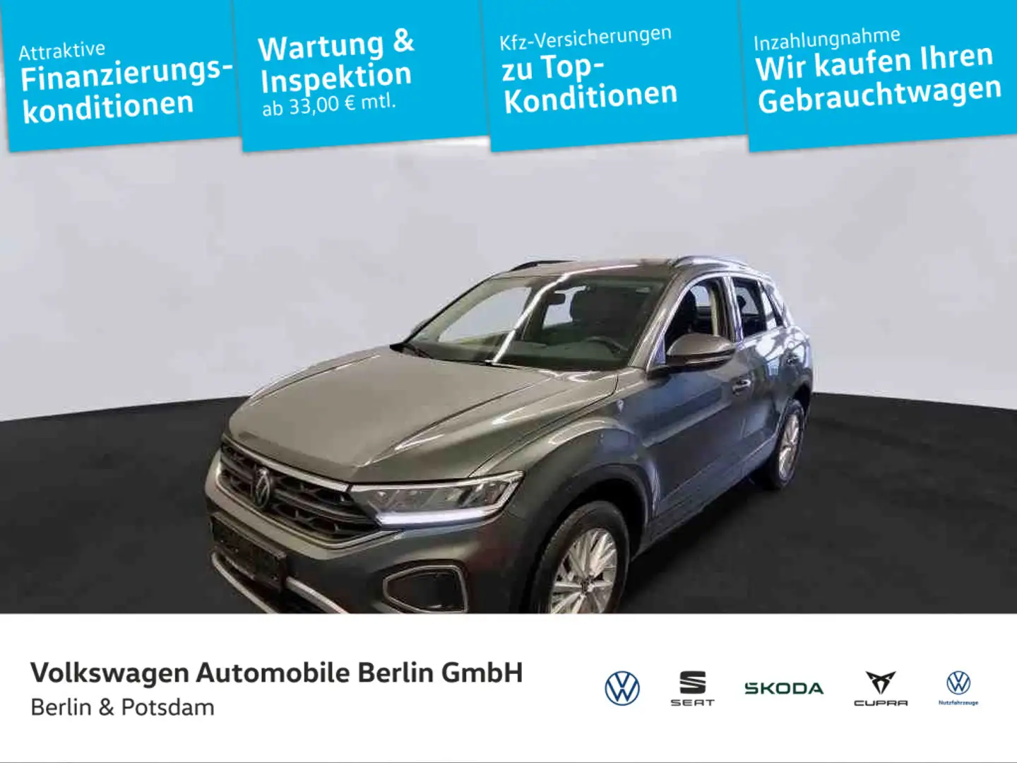 Volkswagen T-Roc 1.0TSI Life NAVI PDC LED SHZ Grau - 1