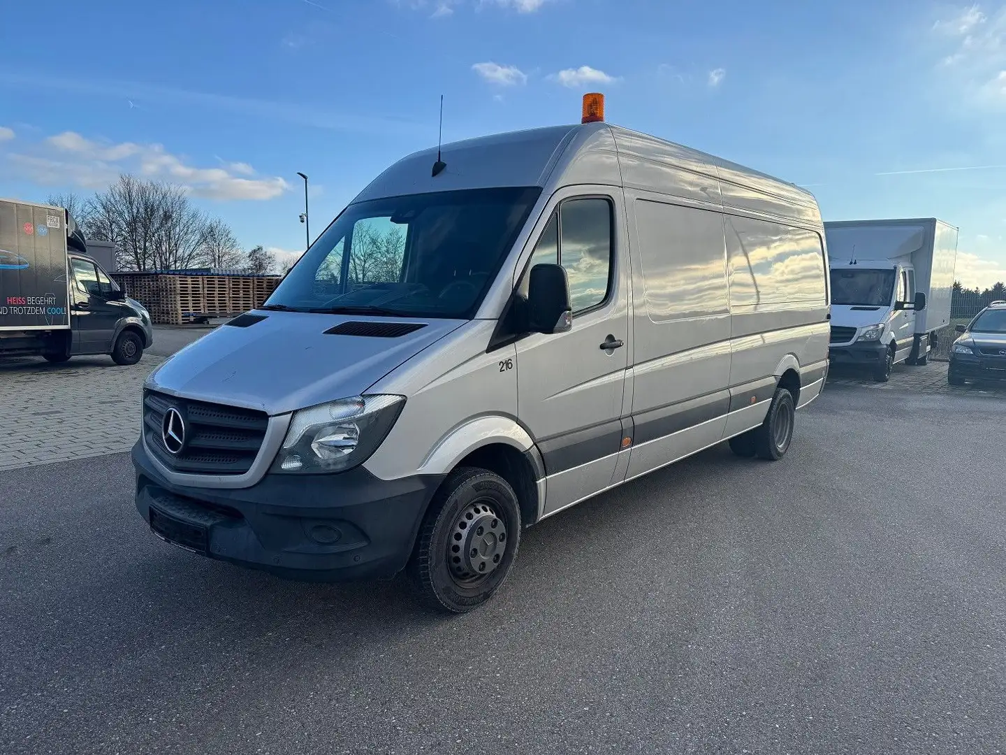 Mercedes-Benz Sprinter 516 CDI Maxi Lang Hoch AHK Argent - 1