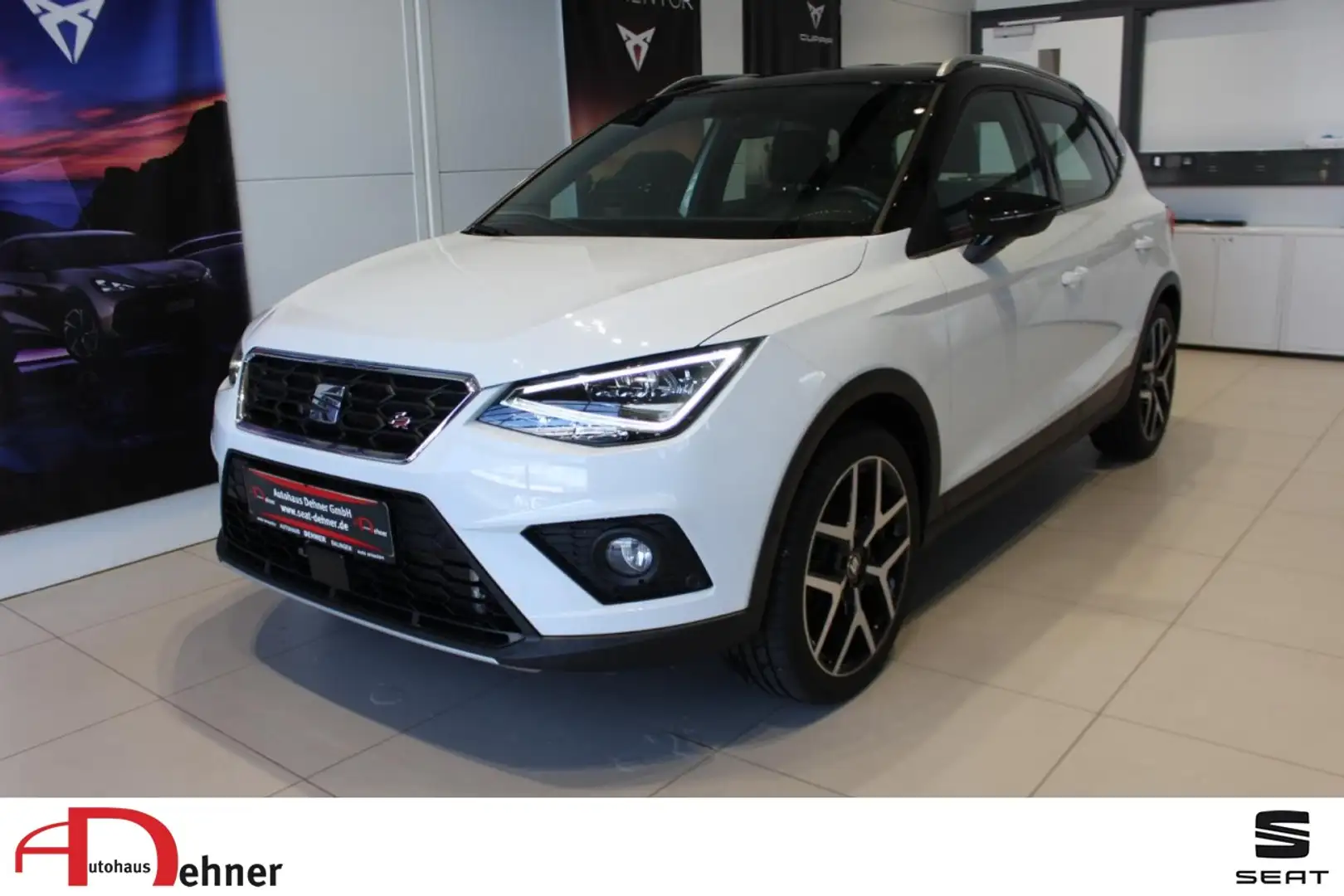 SEAT Arona 1.0 TSI FR RKAM+LED+SHZ+NAVI+CARPLAY Klima Navi Weiß - 1