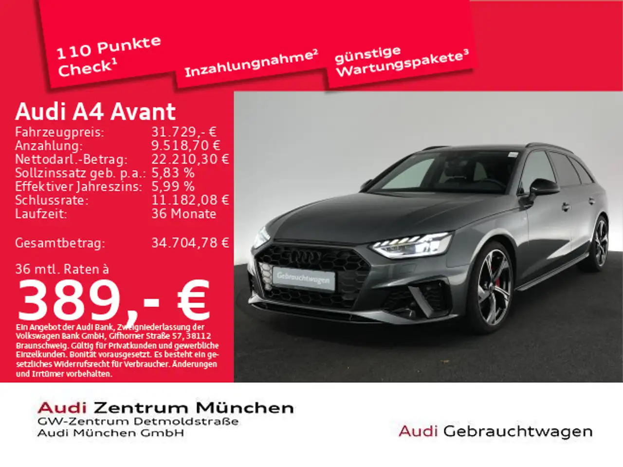 Audi A4 40 TDI S tronic S line Competition+ B&O