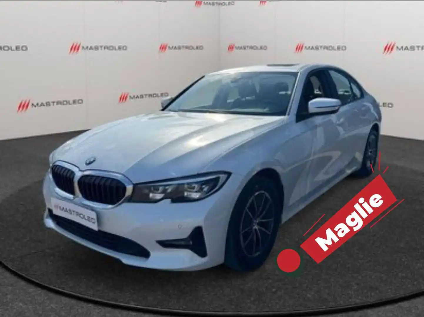 BMW 318 318d mhev 48V auto,Chilometri Certificati Bianco - 1
