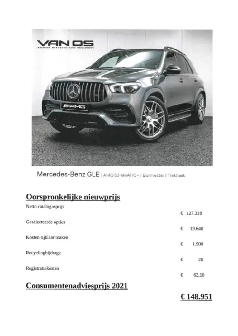 Mercedes-Benz GLE 53 AMG 4MATIC+ | Burmester | Trekhaak Grau - 2
