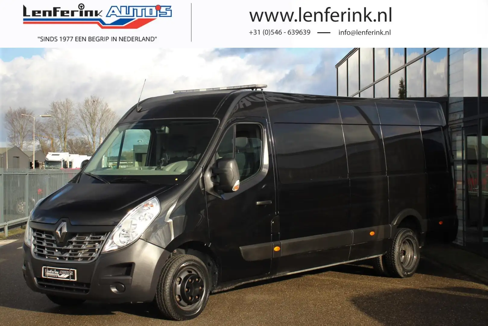 Renault Master 2.3 dCi 163pk L4H2 Dubbel Lucht Airco, Navi, Cruis Zwart - 1