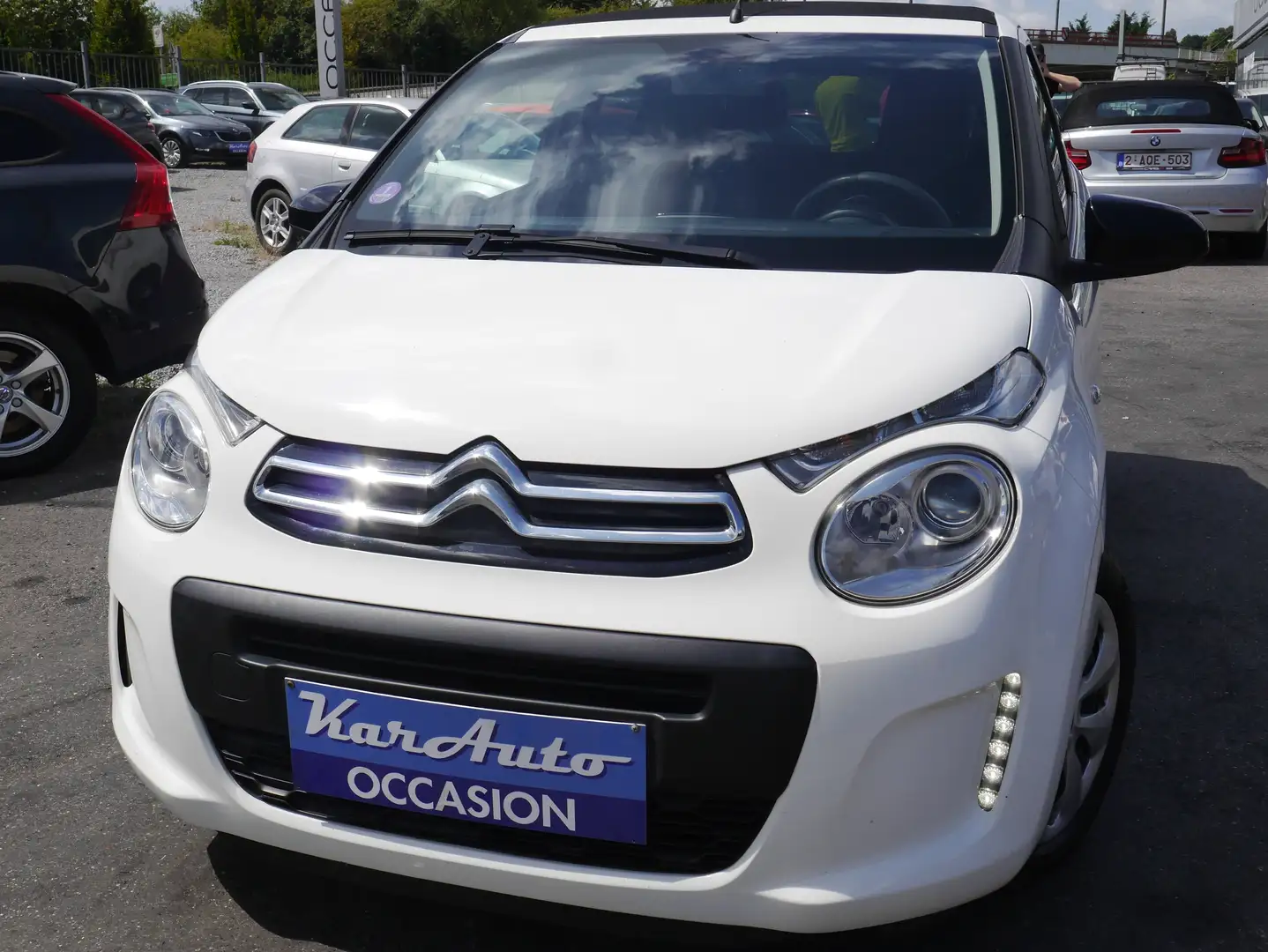 Citroen C1 C1 1.0 VTi CABRIO*AIRCO*TOIT OUVRANT* Blanc - 1