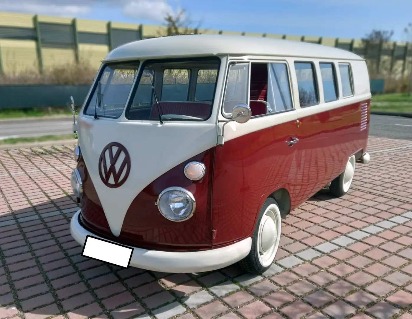 Volkswagen T1 (231 KOMBI), restaurato, ASI, origine Germania Rosso - 1