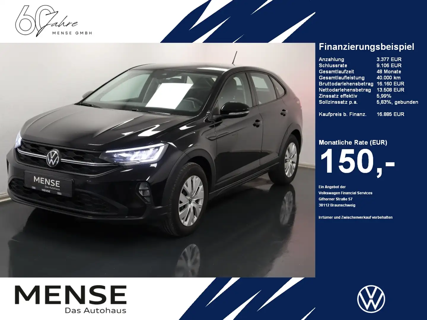 Volkswagen Taigo 1.0 TSI OPF |VirtualCP|SHZG|LaneAss|PDC Schwarz - 1