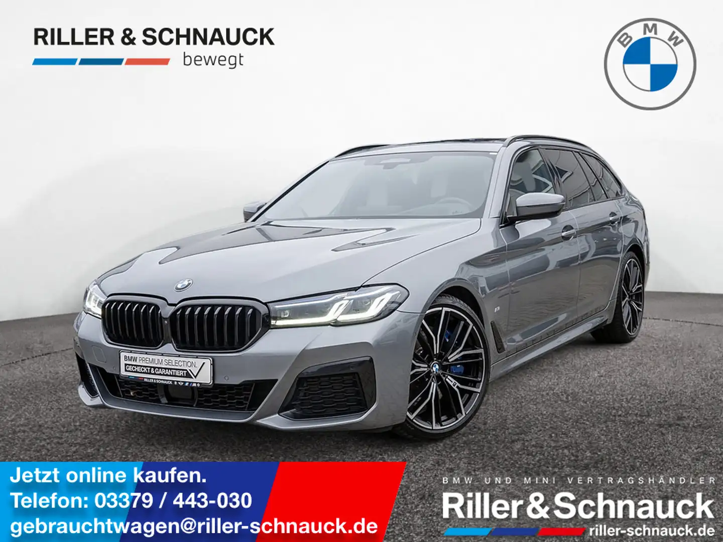 BMW 530 d Touring xDrive M-Sport LASER 360° HUD Grau - 1