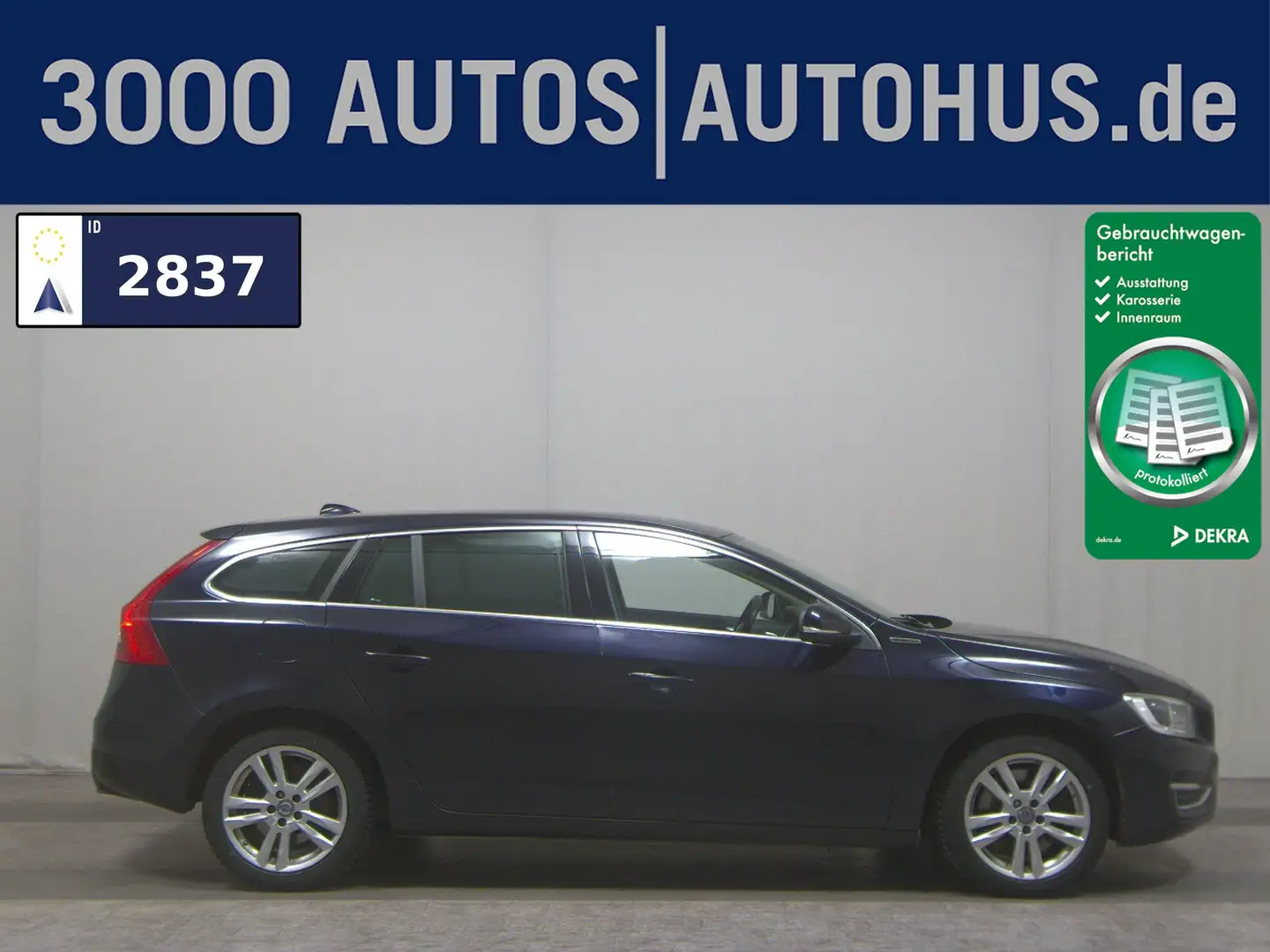 Volvo V60 D6 AWD Summum Leder Navi Xenon AHK HU 06/27 Bleu - 1