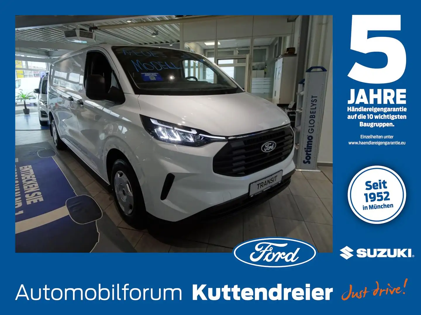 Ford Transit Custom Kasten  320 L1 PHEV ACC*PDC*CAM* Blanc - 1