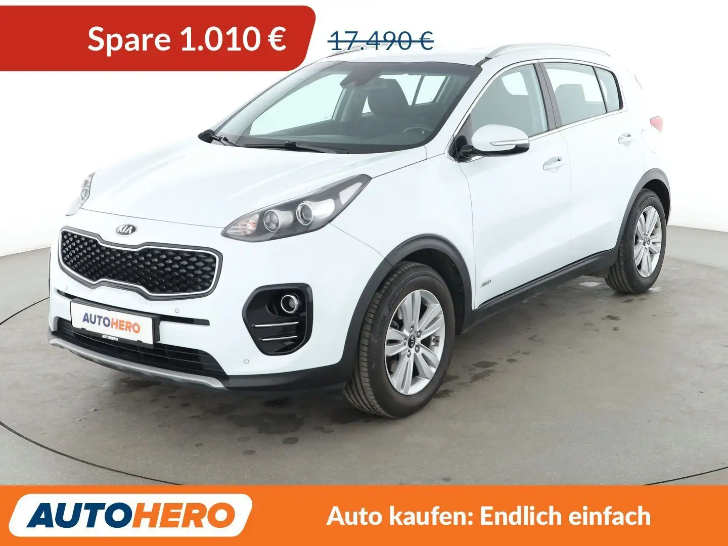 Kia Sportage 1.6 TGDI Vision 4WD Aut.*NAVI*LED*TEMPO*CAM*PDC* Weiß - 1