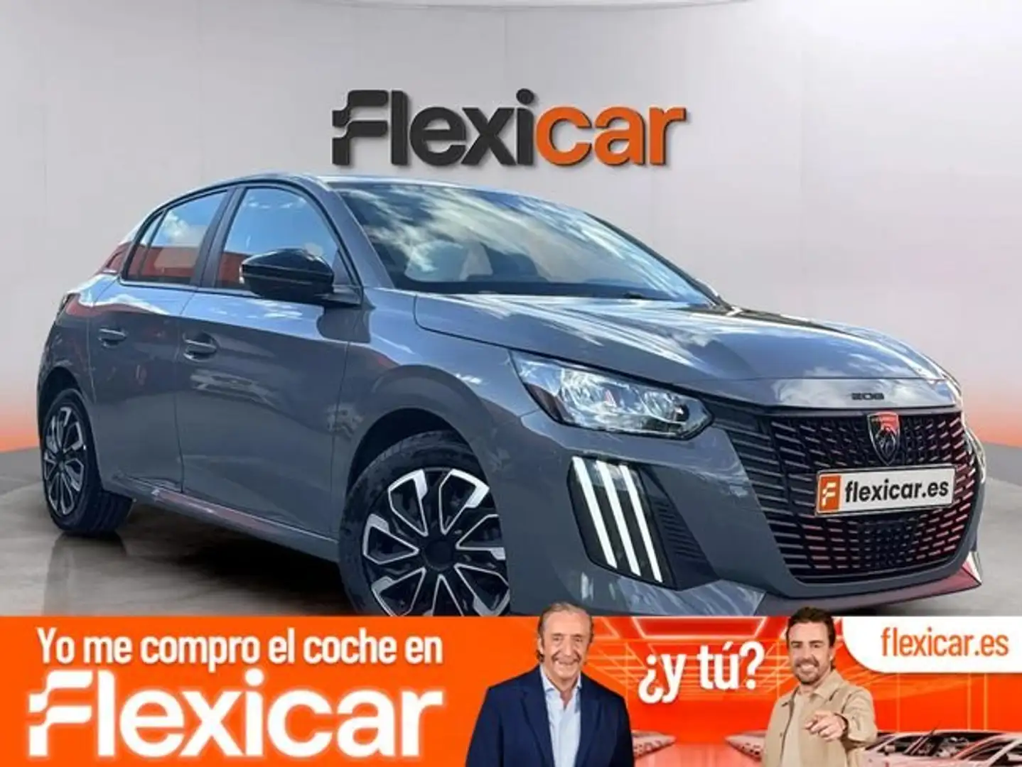 Peugeot 208 1.2 Puretech S&S Active 100 Gris - 1