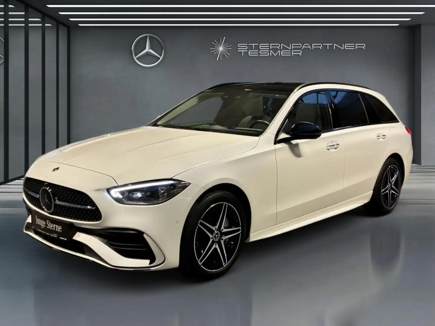 Mercedes-Benz C 300 de 4M T AMG-Prem.+ HUD Night Distr. 360° Weiß - 1