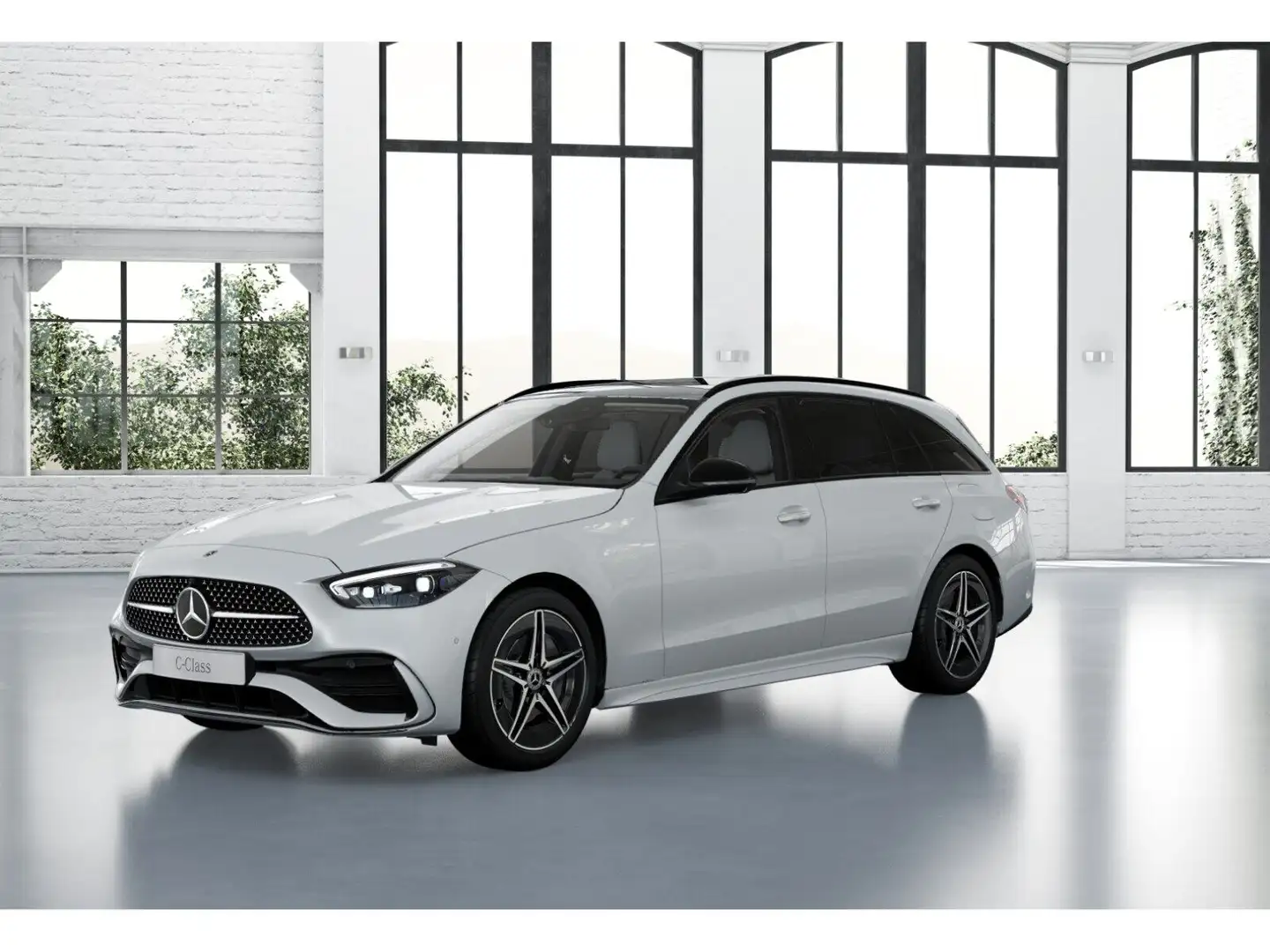 Mercedes-Benz C 300 de 4M T AMG-Prem.+ HUD Night Distr. 360° Weiß - 1