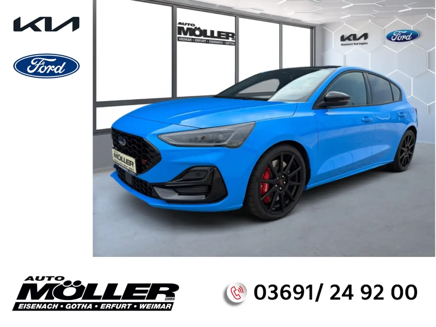 Ford Focus 2.3T ST Navi LED HUD Rückfahrkam. Klimaautom Bleu - 1