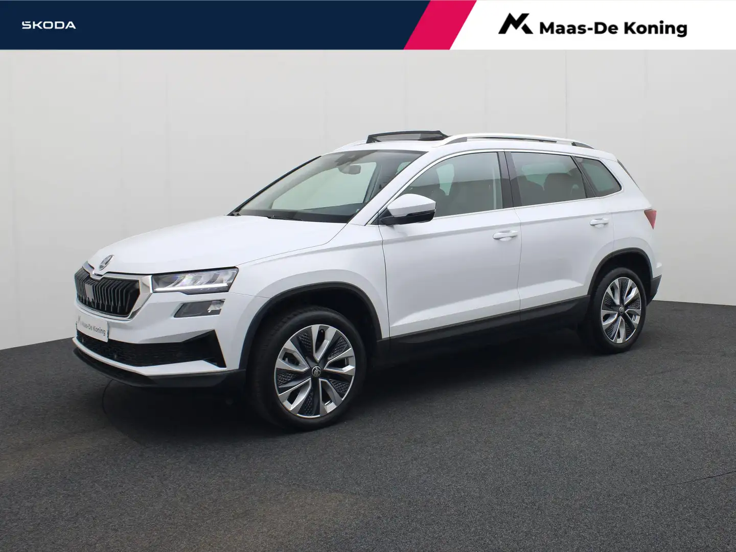 Skoda Karoq 1.5TSI/150PK Design DSG · Panoramadak · App connec Blanc - 1