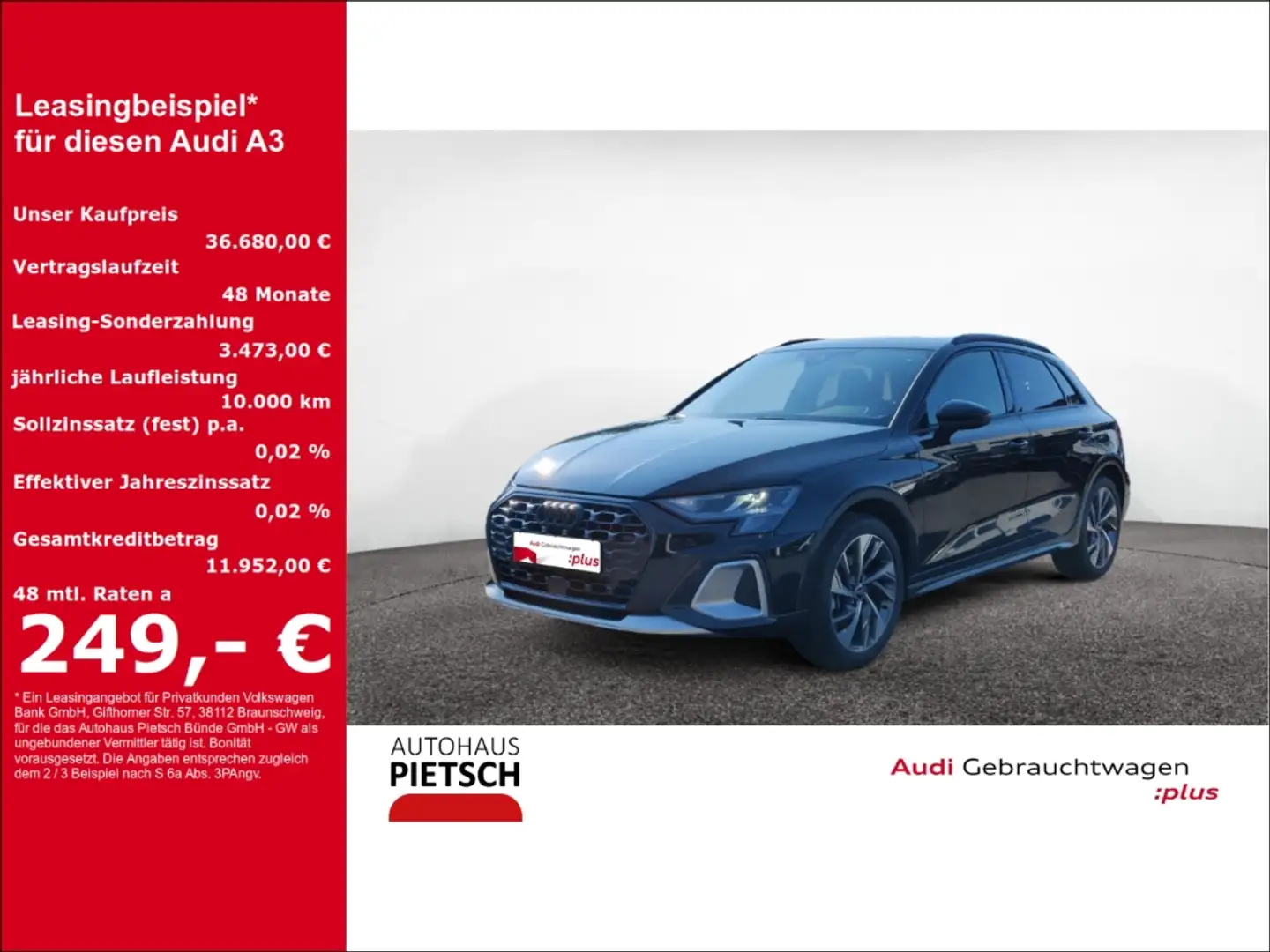 Audi A3 allstreet 35 TFSI AHK NAVI VC RFK PDC Zwart - 1