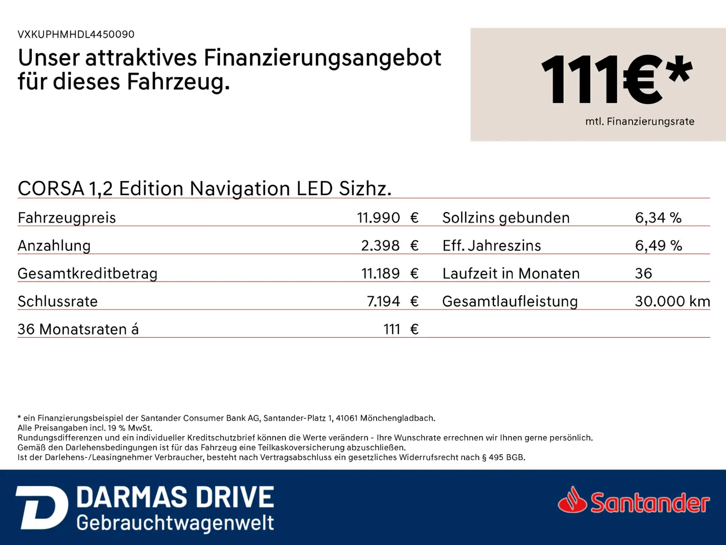 Opel Corsa CORSA 1,2 Edition Navigation LED Sizhz. Blanc - 2
