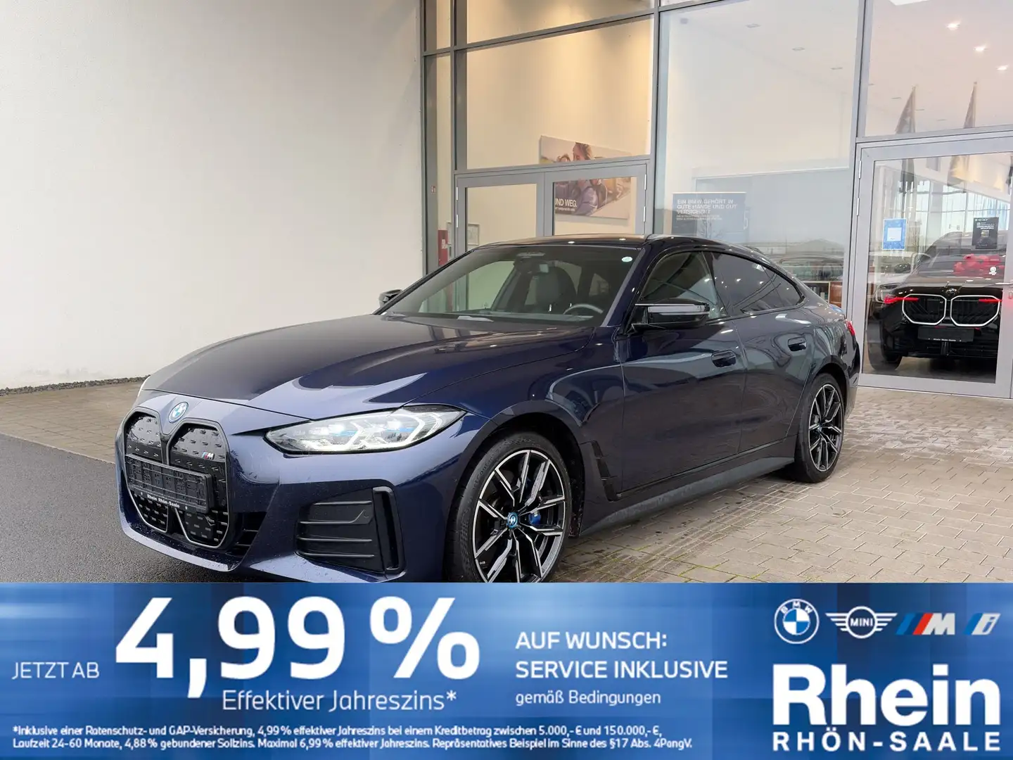 BMW i4 M50 Gran Coupé AHK.Hifi.Laser.Komfort.elek.Si Bleu - 1