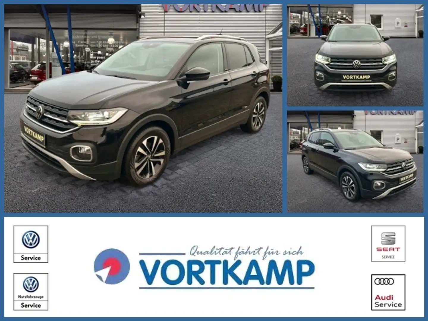 Volkswagen T-Cross United LED/AppConnect/Climatronic Schwarz - 1