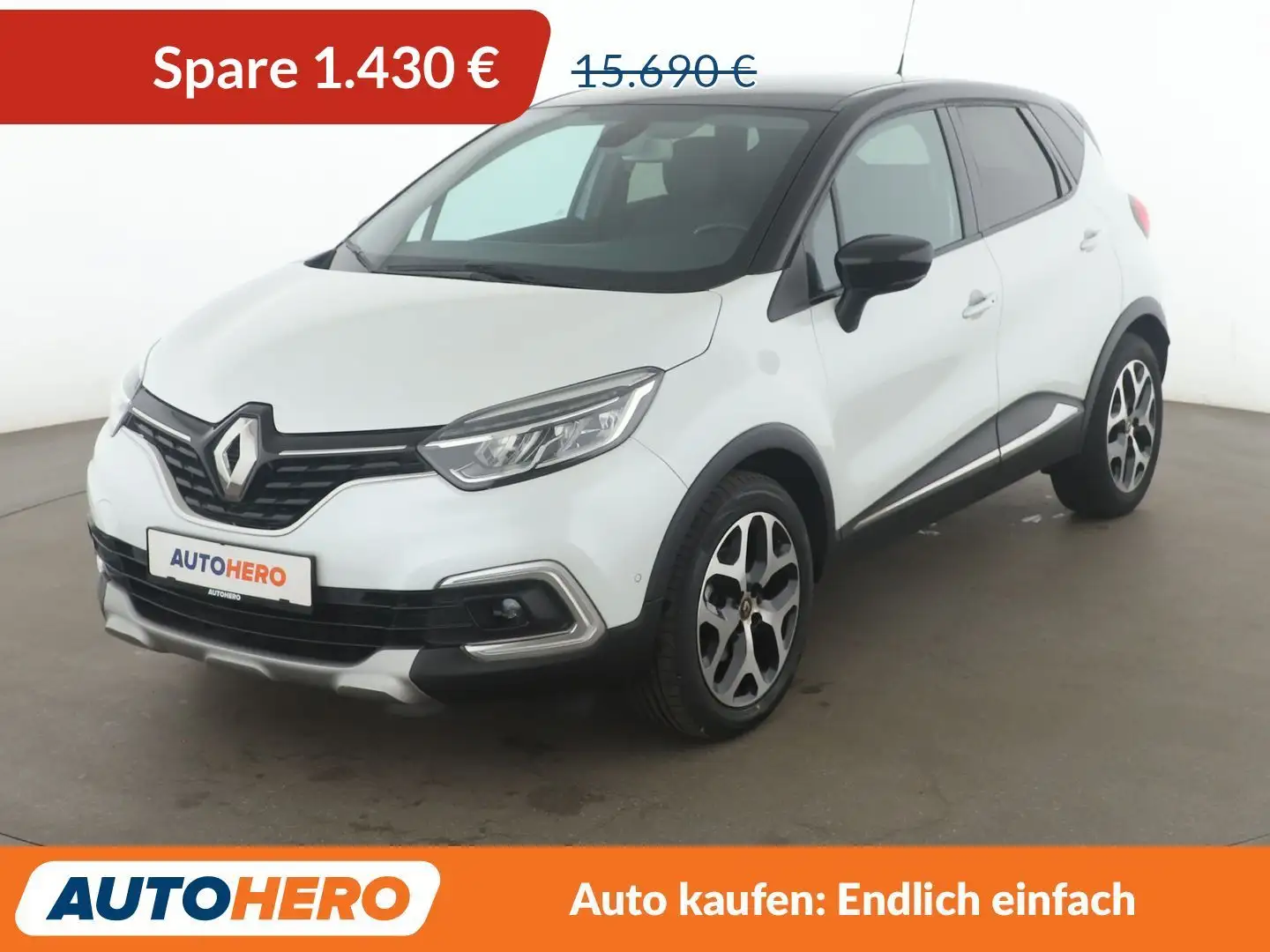 Renault Captur 1.2 TCe Energy Intens Aut.*CAM*TEMPO*SHZ*ALU*AHK* Weiß - 1