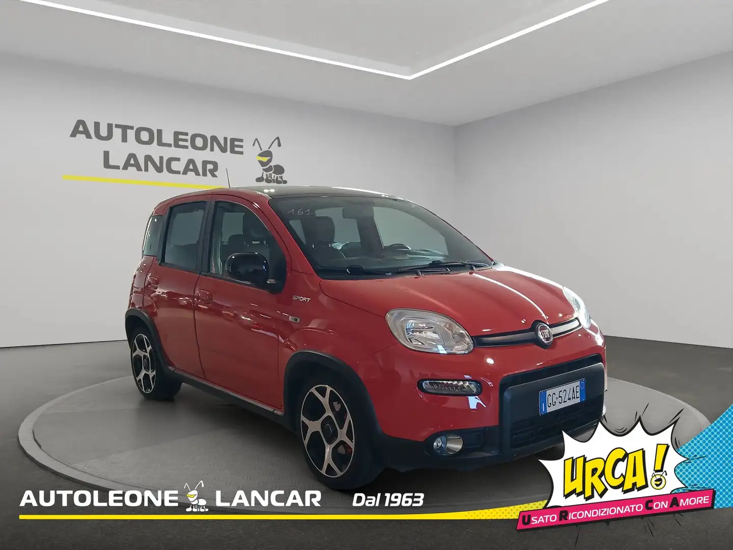 Fiat New Panda Panda 1.0 Firefly Hybrid Sport 70cv 5 POSTI 1 PROP Rosso - 1
