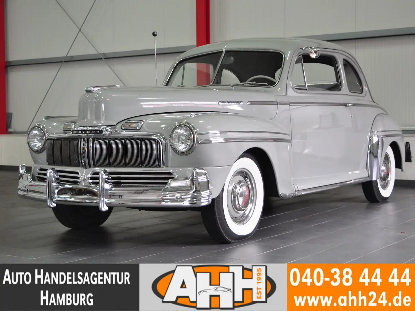 Ford Mercury EIGHT COUPE FLATHEAD V8 WEISSWAND|1H BRD siva - 1