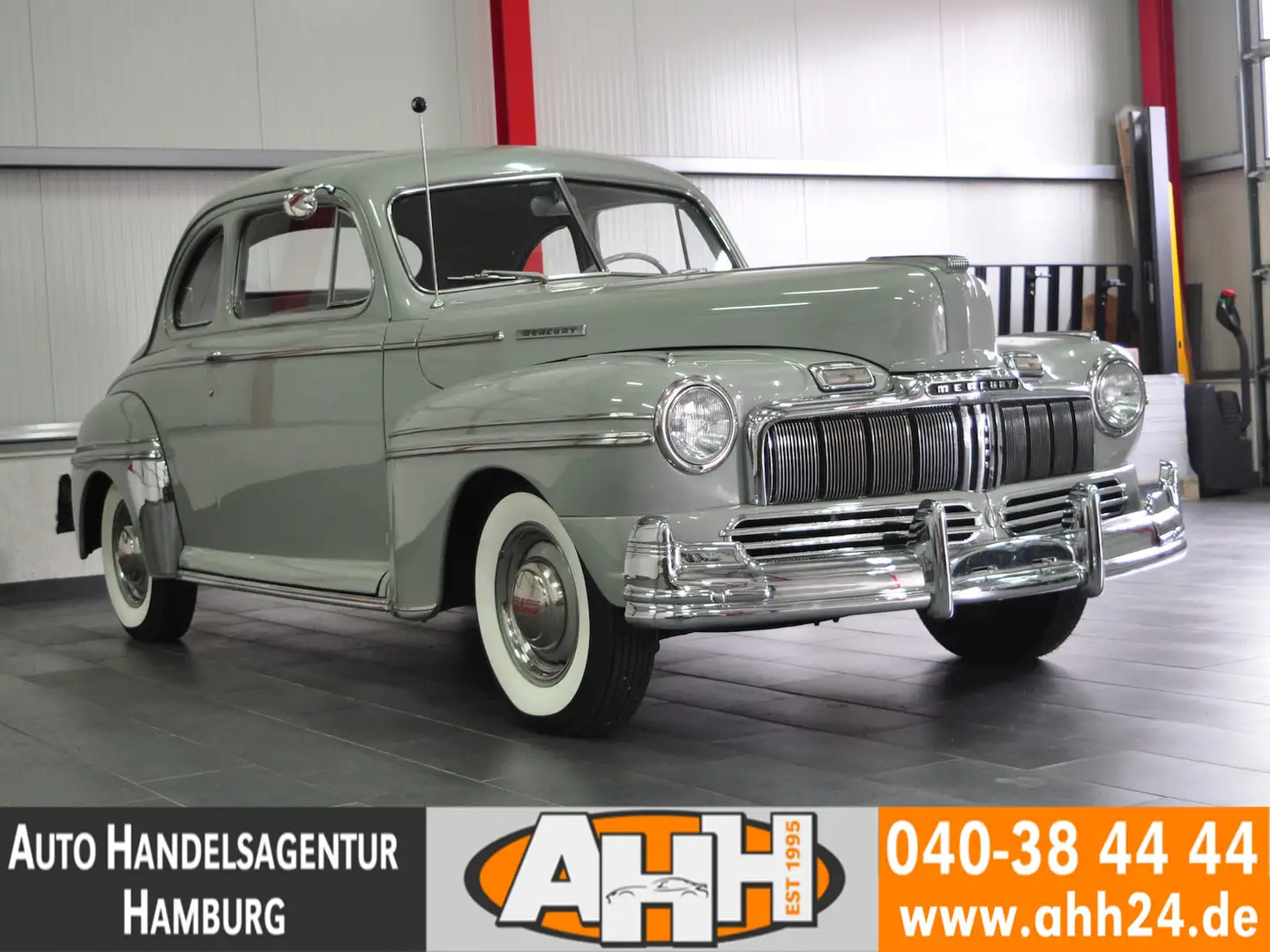 Ford Mercury EIGHT COUPE FLATHEAD V8 WEISSWAND|1H BRD Grijs - 2