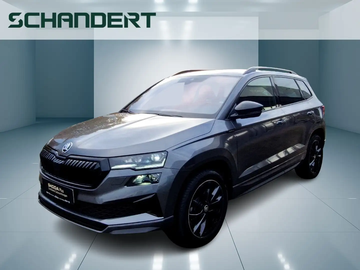 Skoda Karoq 1.5 TSI Sportline DSG Matrix Sitzhzg Klimaautom Grau - 1