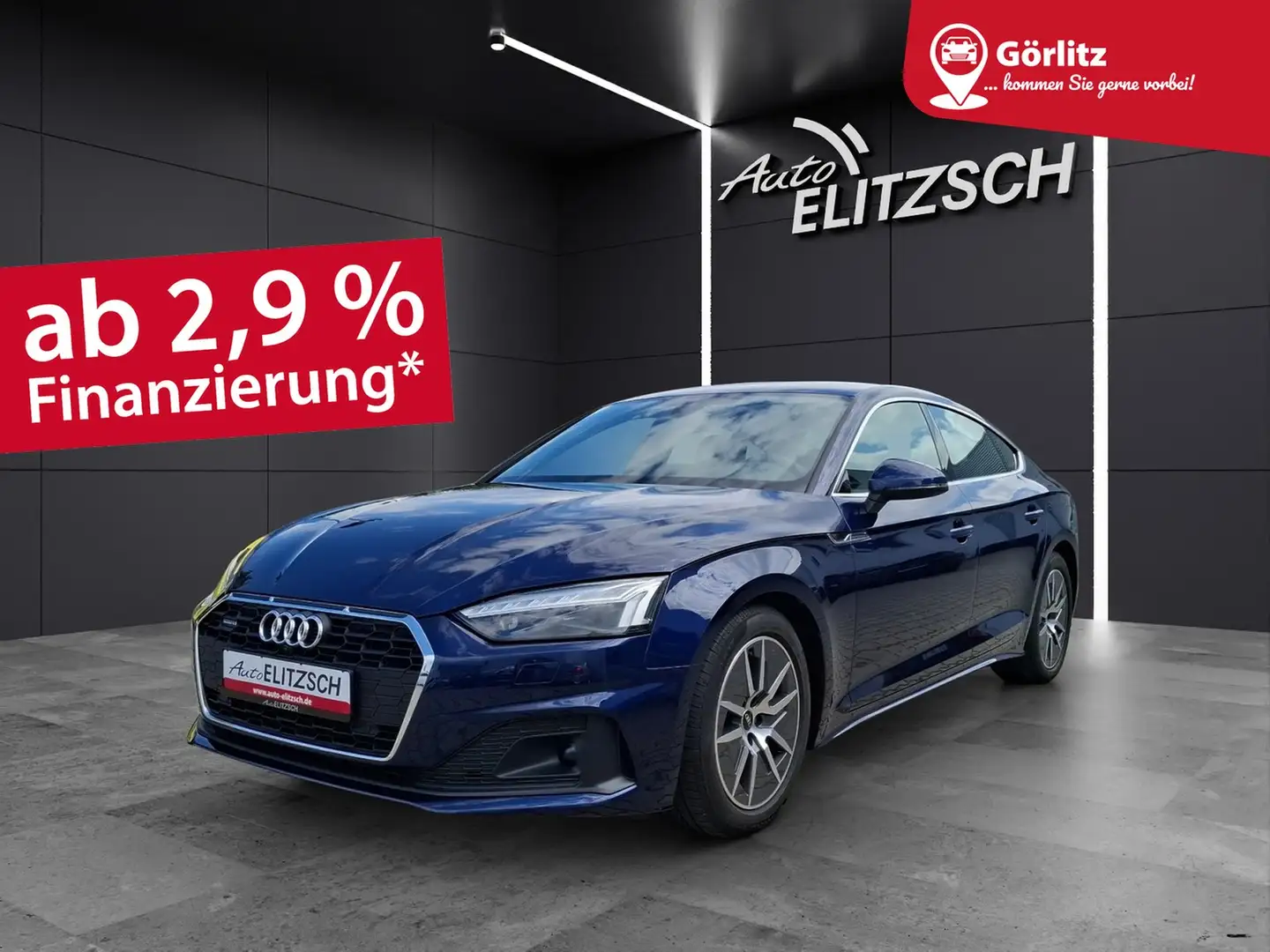 Audi A5 Sportback 50 TDI quattro STH Matrix AHK Navi AV... Blau - 1