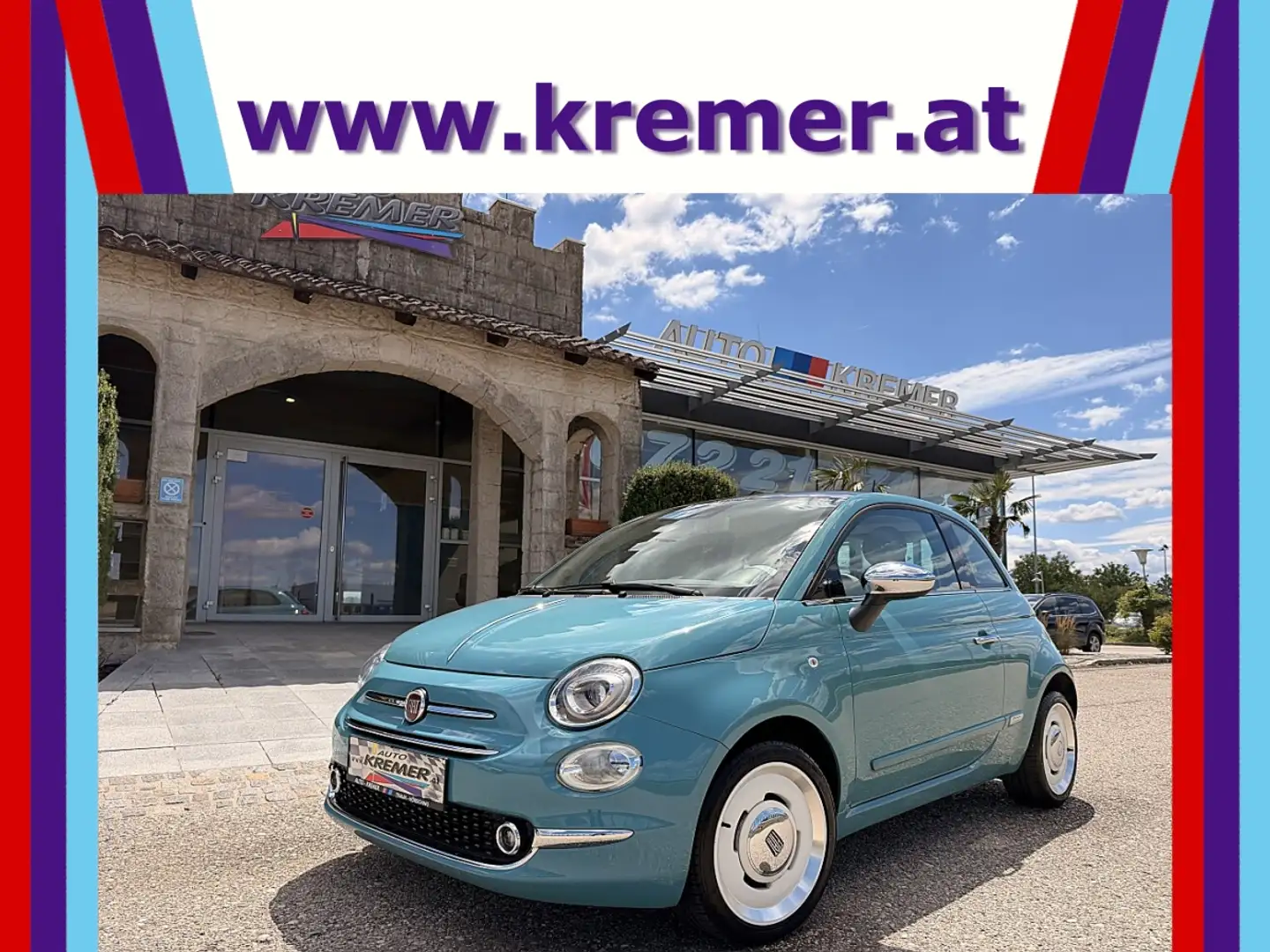 Fiat 500 ECO 1,2 69 Anniversario Grün - 1