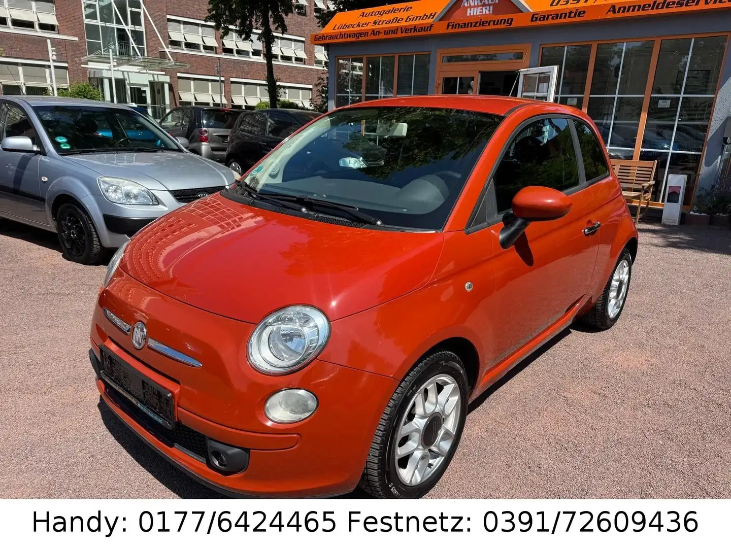 Fiat 500 1.2 8V KLIMA/el.FH/ZV mit FB/ALUFELGEN/PDC Orange - 1