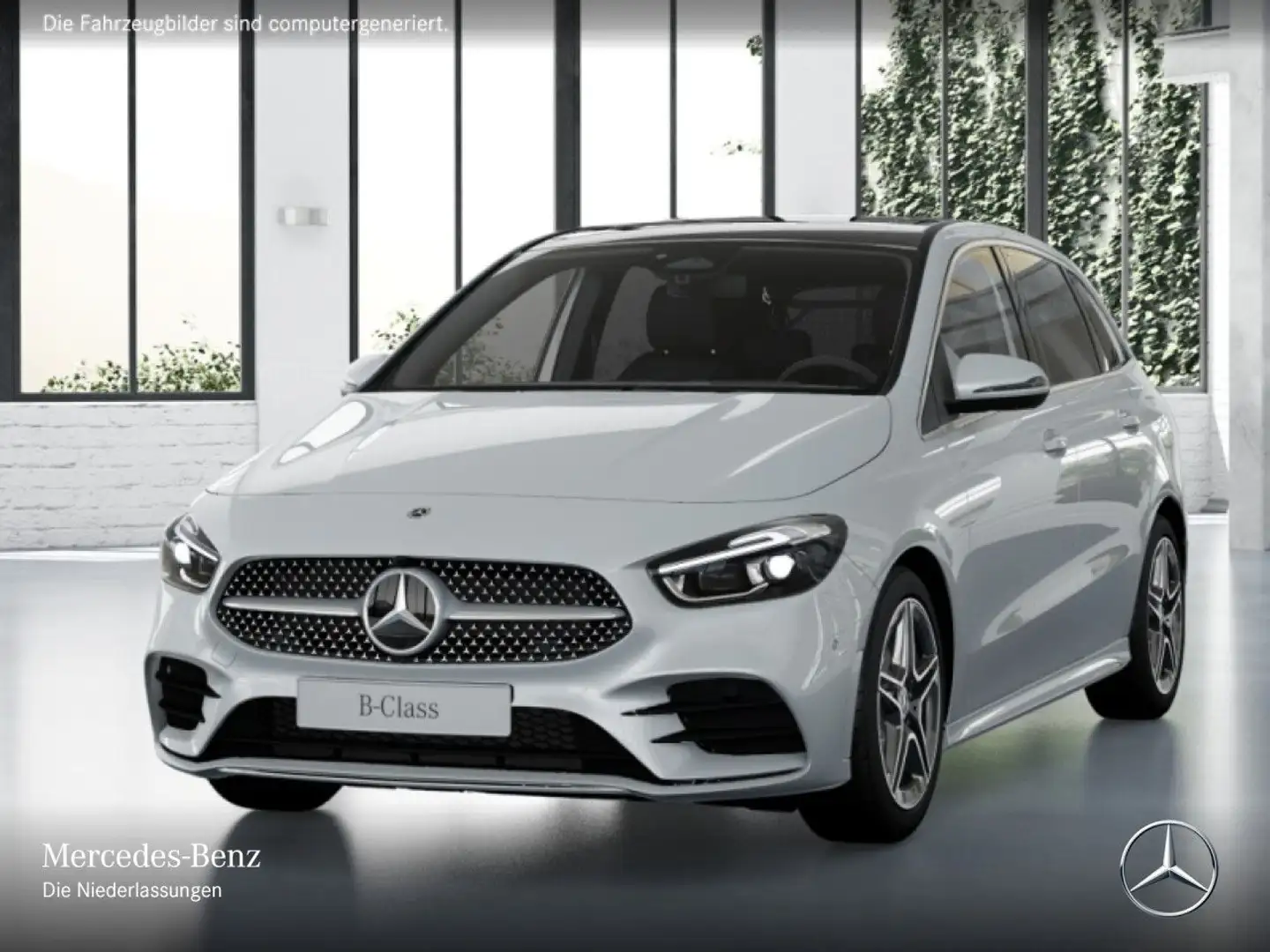 Mercedes-Benz B 200 AMG+PANO+360°+AHK+MULTIBEAM+HUD+TOTW+7G Weiß - 2