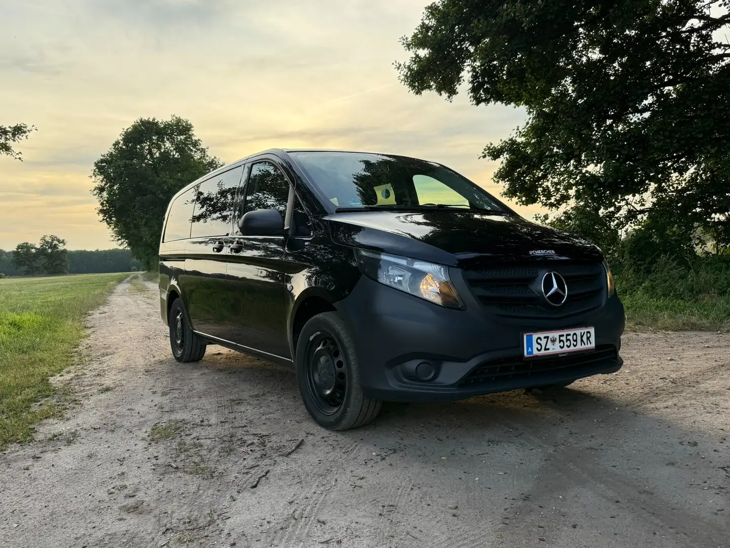 Mercedes-Benz Vito Vito 113 CDI BlueEfficiency extralang Allrad Aut. Schwarz - 1