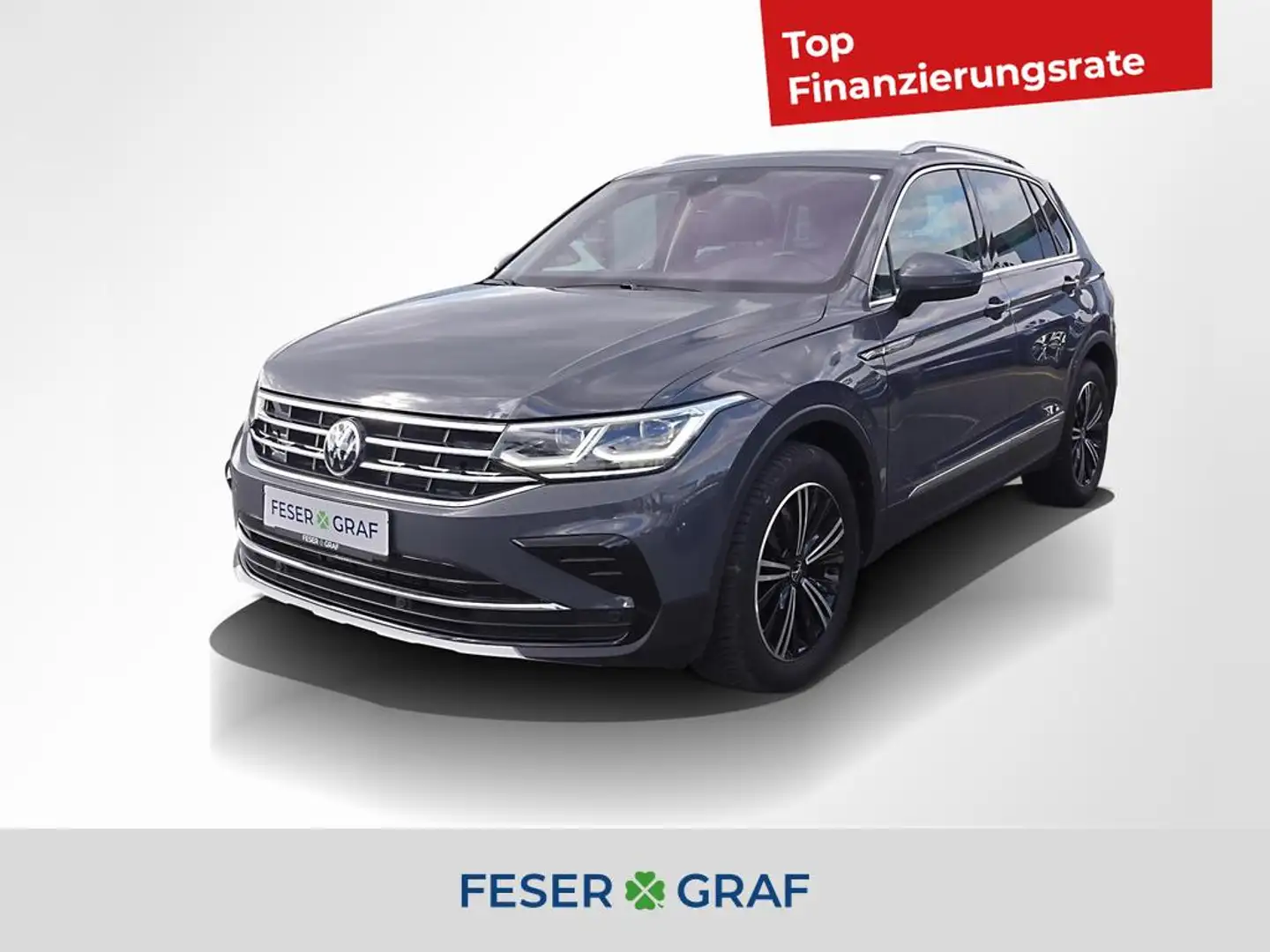 Volkswagen Tiguan Elegance 1.5TSI DSG AHK Pano Matrix ACC Grau - 1
