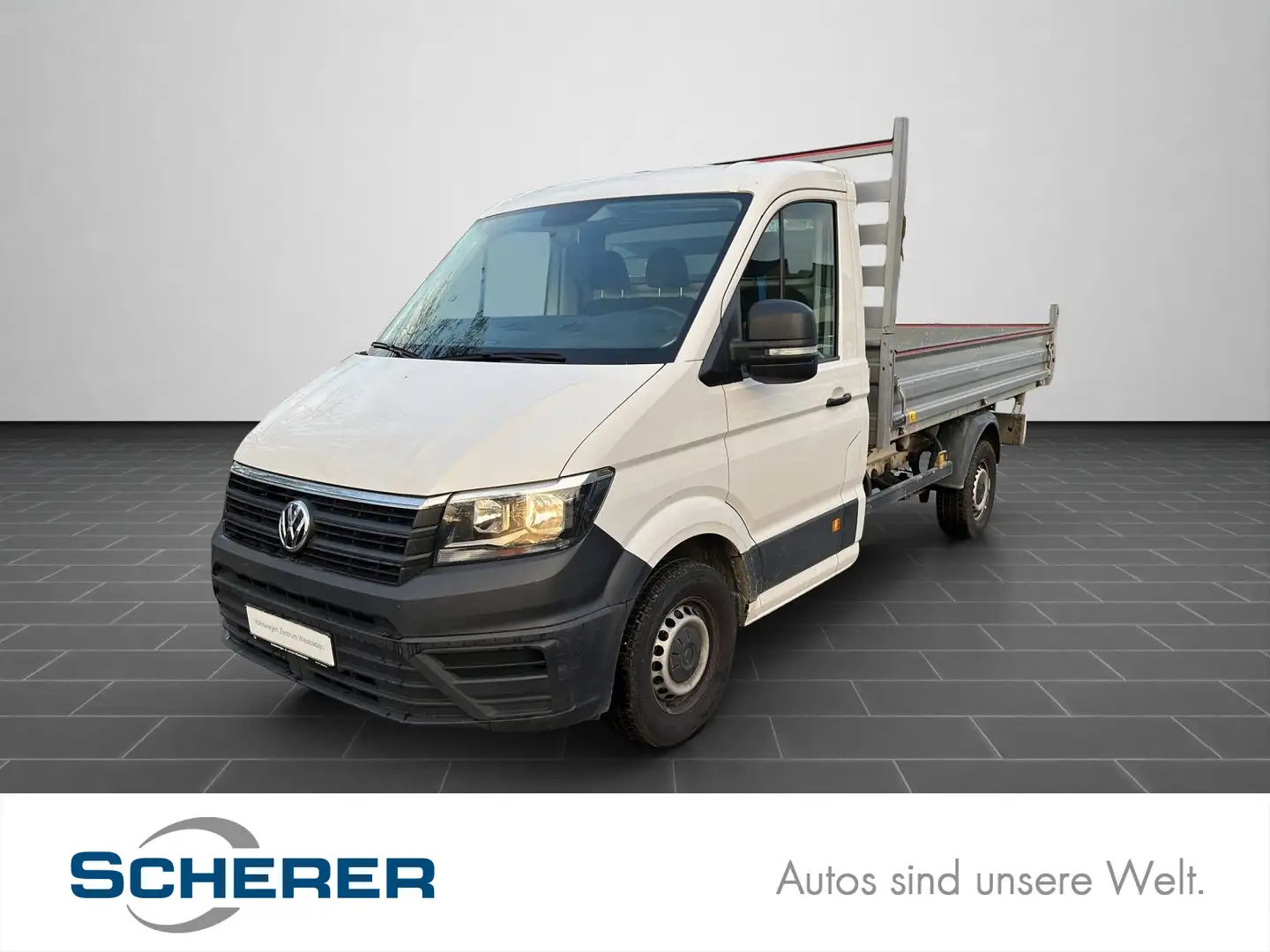 Volkswagen Crafter 2.0 TDI Pritsche EKa MR 35, Klima, Radio Weiß - 1