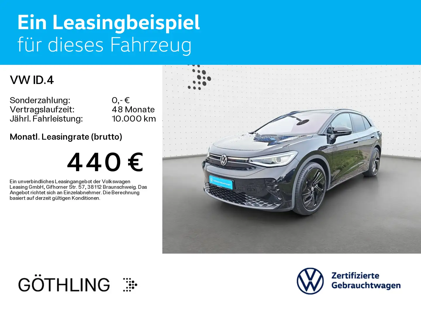 Volkswagen ID.4 GTX 4M*NAVI*WP*PANO*KAM*21Zoll*ASG*IQ-Light Schwarz - 2