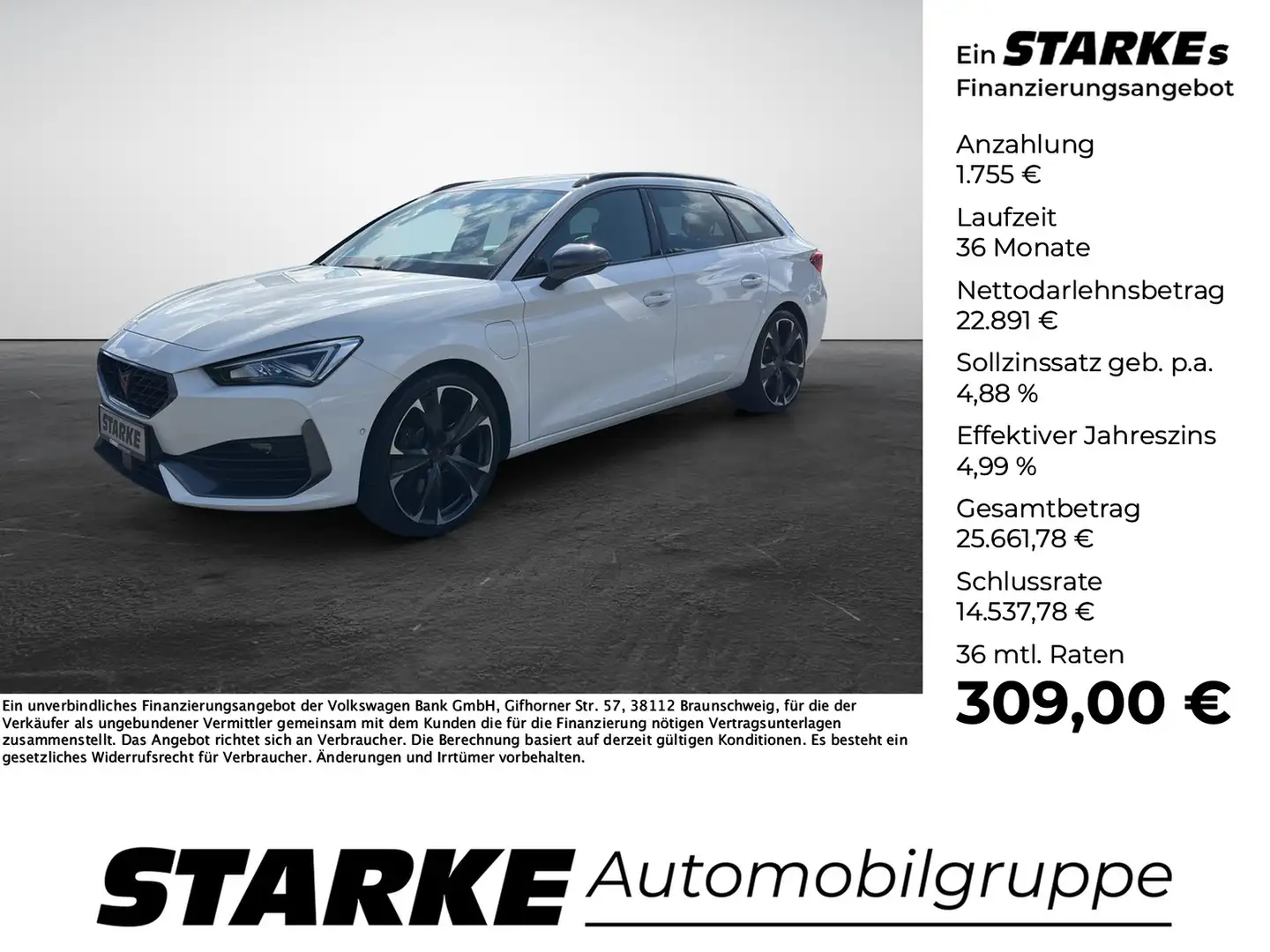 CUPRA Leon ST VZ 1.4 TSI DSG eHybrid Weiß - 1