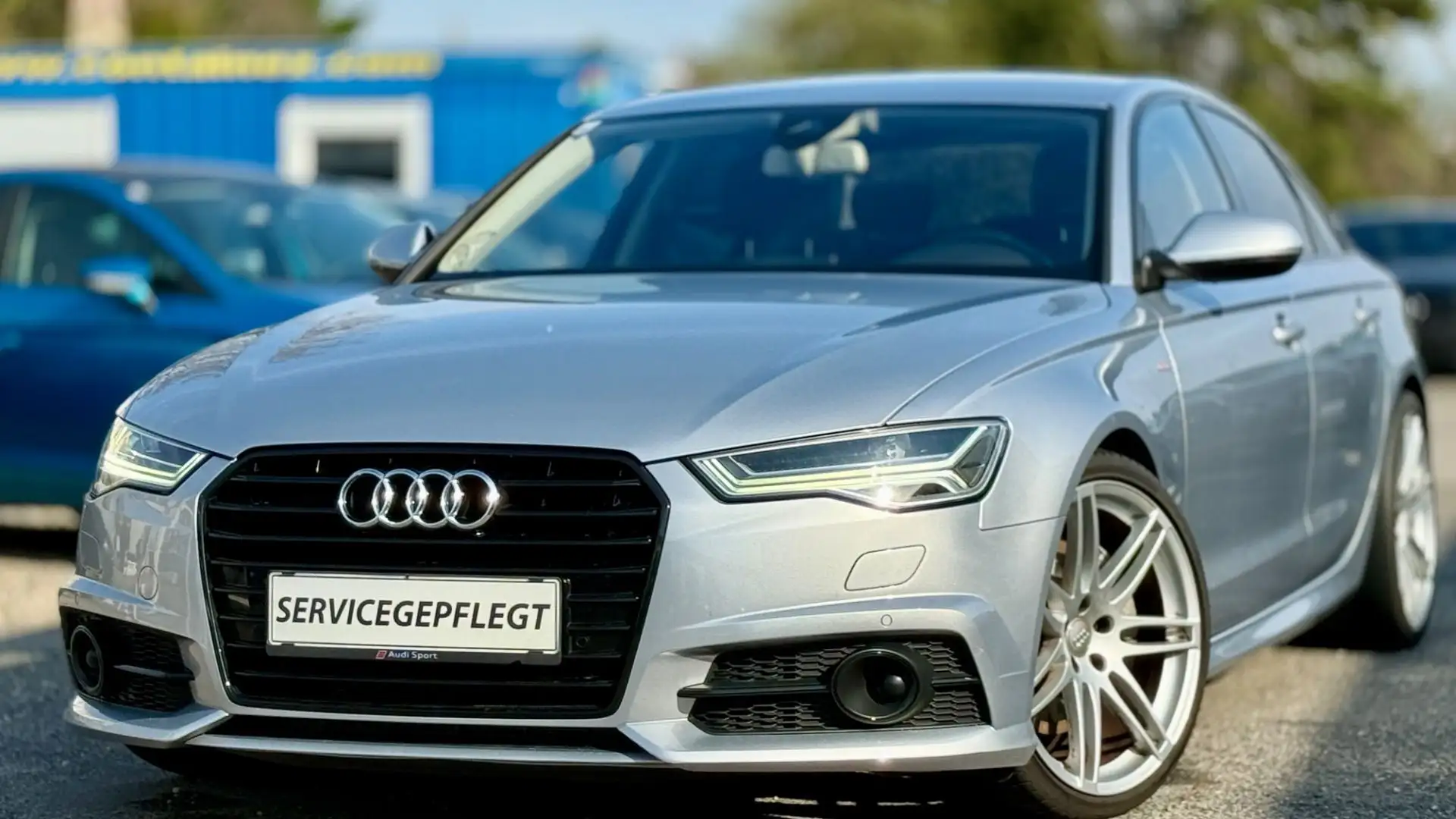 Audi A6 3,0 TDI S-Line *Viele-Extras +Servicegepflegt S-t Silber - 1