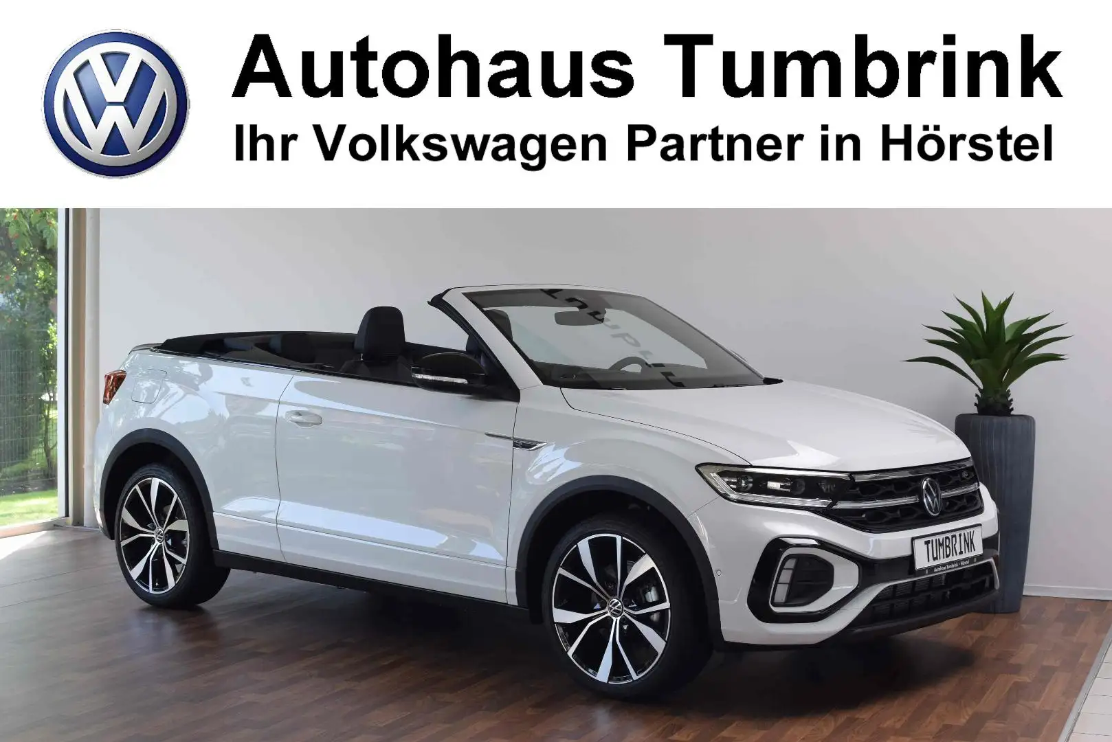 Volkswagen T-Roc Cabrio R-Line TSI DSG Blanc - 1