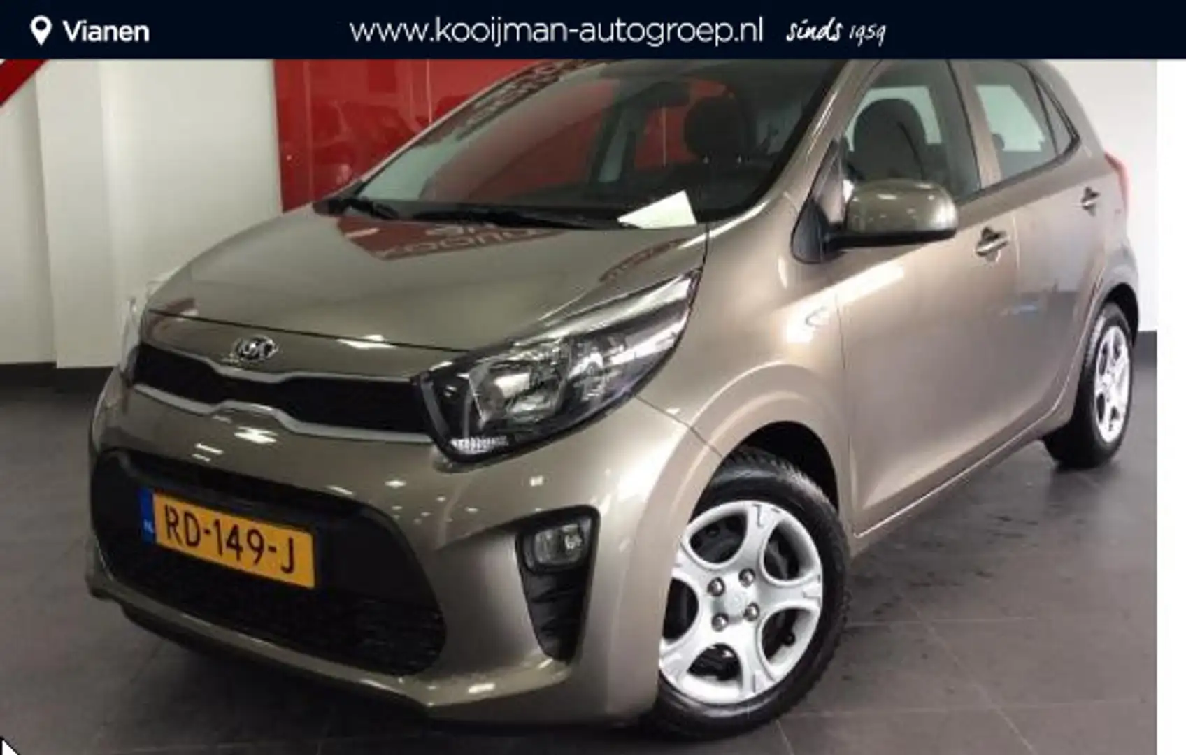 Kia Picanto Eco.PlusLine 67pk, lage kilometerstand en garantie - 1