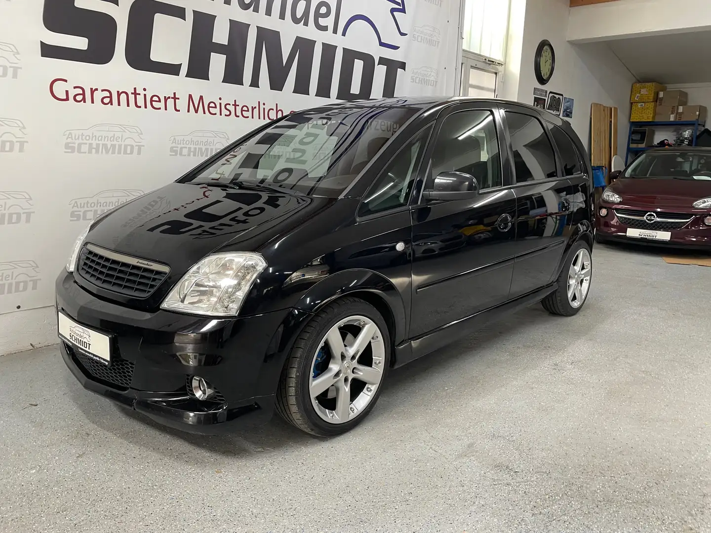 Opel Meriva A OPC 1,6 Turbo Recaro Leder für Export Gewerbe Schwarz - 1