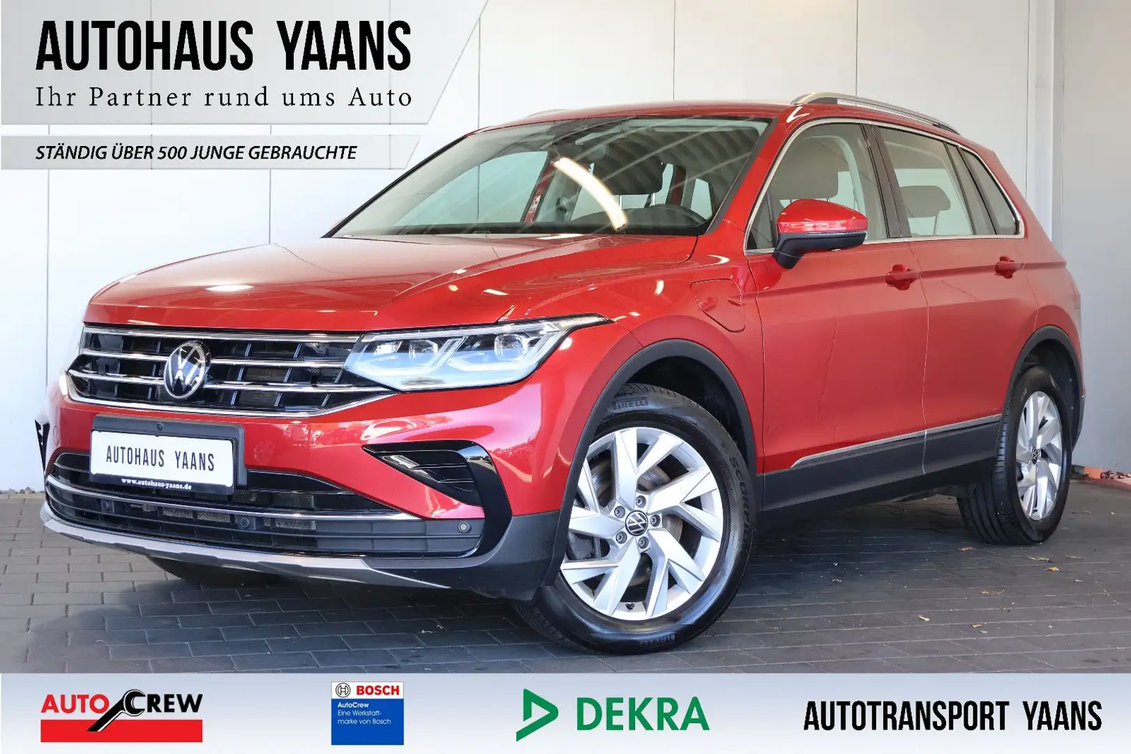 Volkswagen Tiguan Elegance 1.4 eHybrid MATRIX+AID+360°+AHK Rot - 1