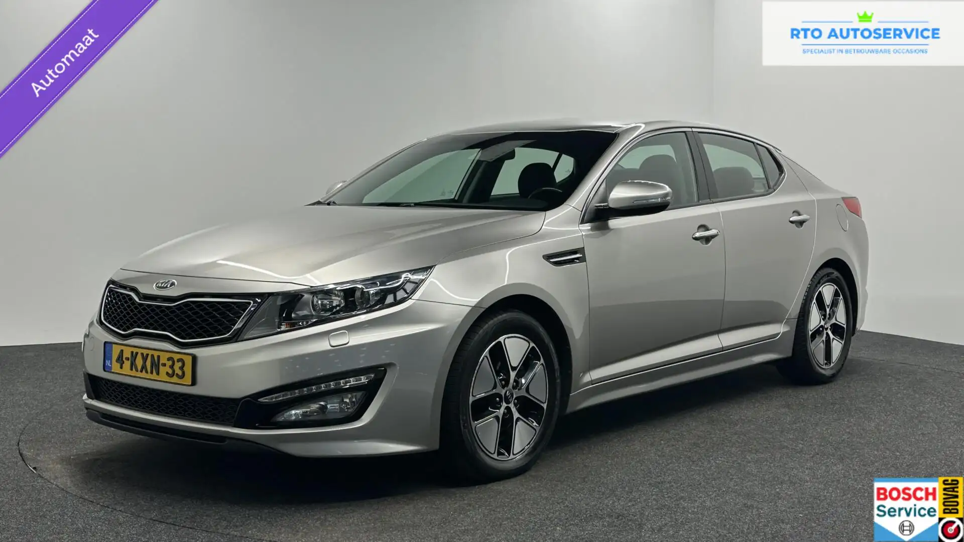 Kia Optima 2.0 CVVT Hybrid Super Pack ECC LEER NAVI CAMERA CR Gris - 1