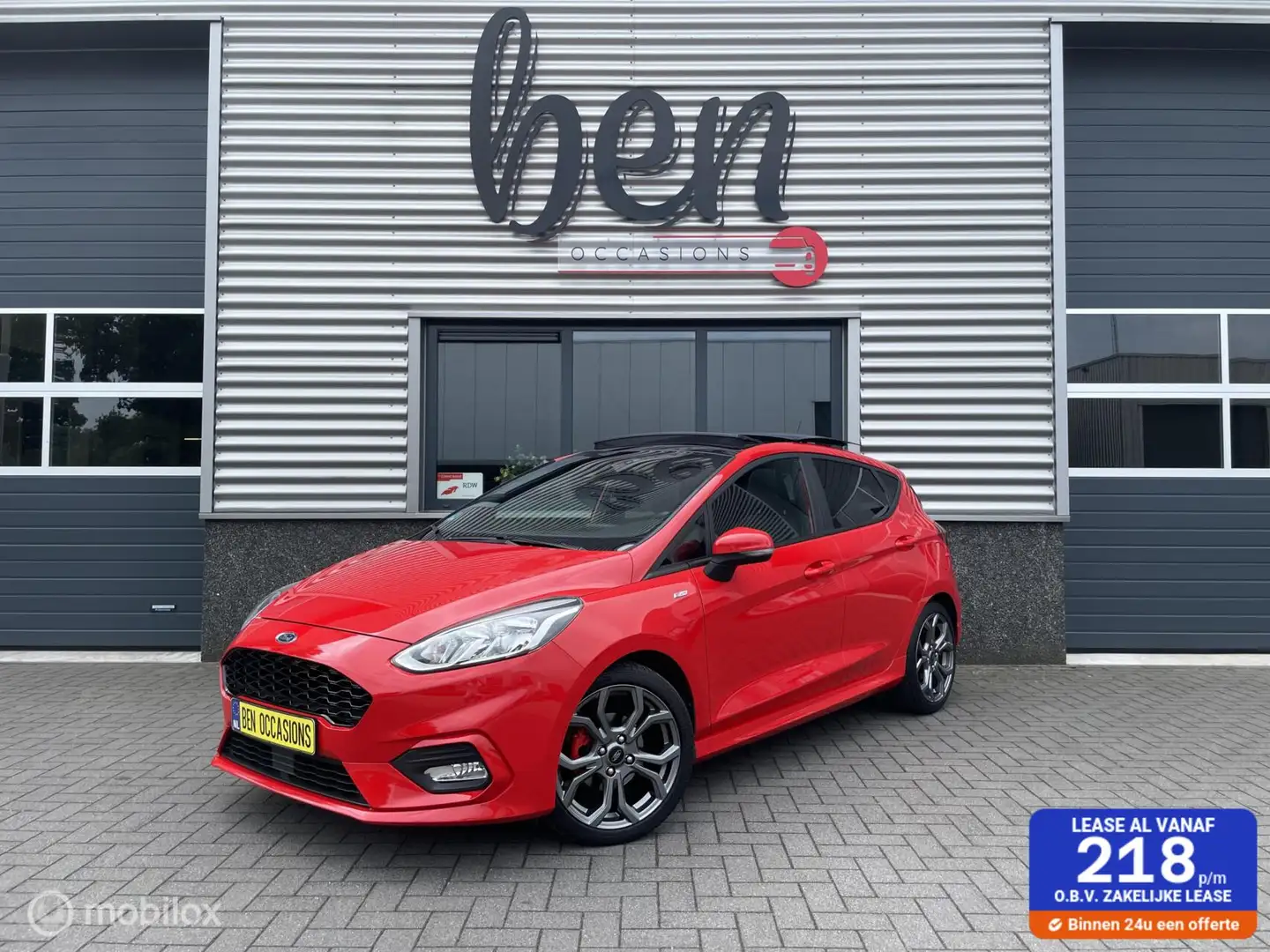Ford Fiesta 1.0 EcoBoost ST-Line 1e Eig PANO TOPSTAAT!! Rouge - 1