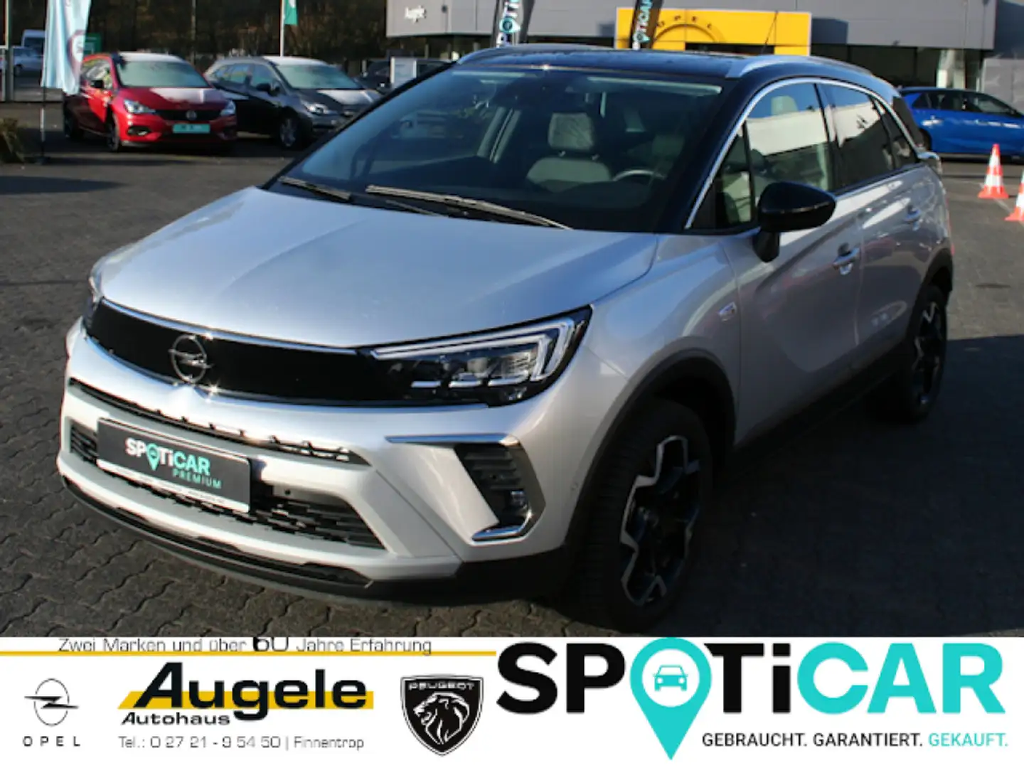 Opel Crossland Ultimate Packet Alcantara, AHK, Navi, Kamera, SHZ, Silber - 1