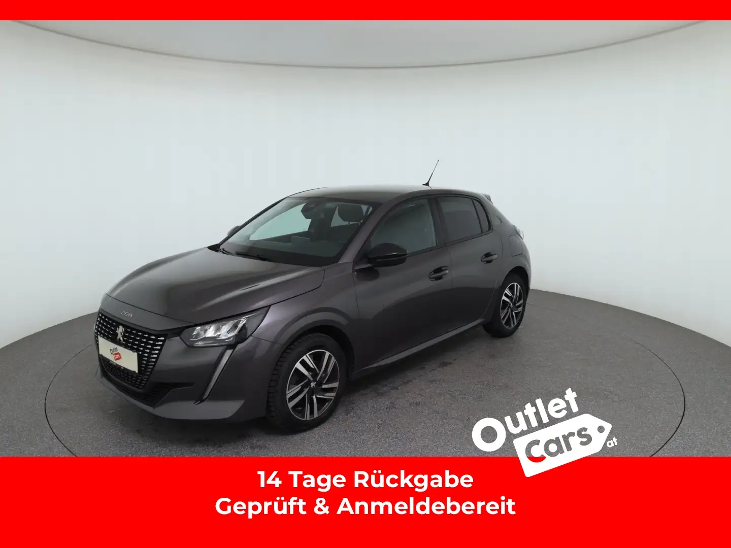 Peugeot 208 Allure BlueHDi 100 S&S Akustikglas KlimaA LM Grau - 1