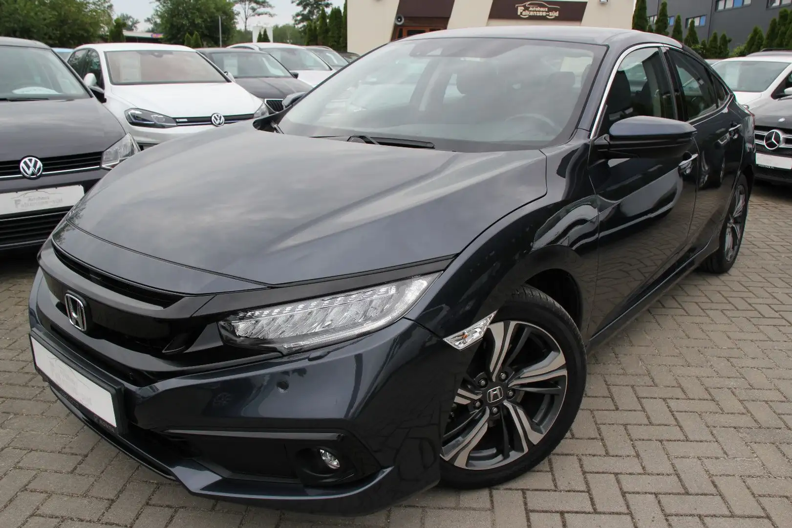 Honda Civic Lim. 1.5 Elegance Aut. Klima/LED/ACC/Sitzh Синій - 2