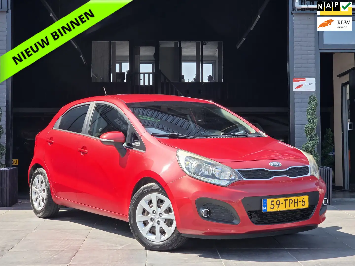 Kia Rio 1.2 CVVT Super Pack|Airco|Trekhaak|KeylessGo|NAP|A Rosso - 1