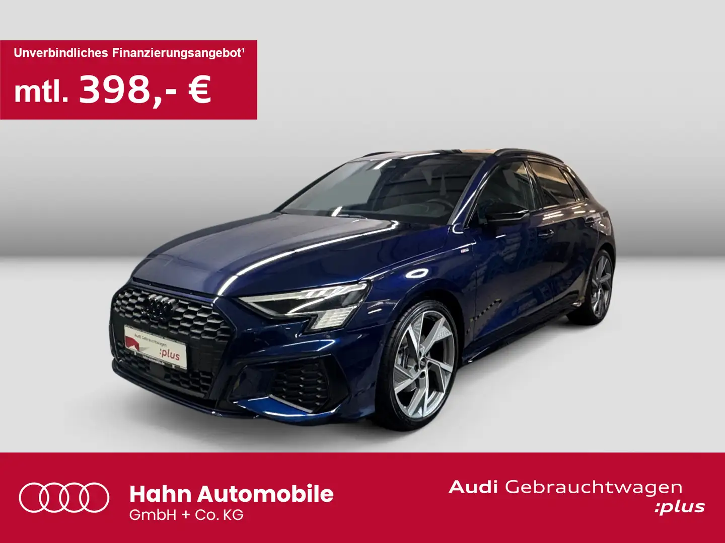 Audi A3 40 TDI quattro S line AHK Matrix B& Blau - 1